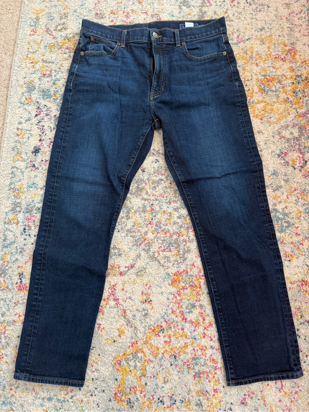 Vineyard Vines Women's Straight Jeans in Dark Blue Size 34x30
